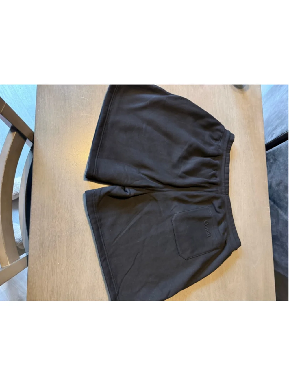Women's Comfort Black Fleece Shorts 2XL